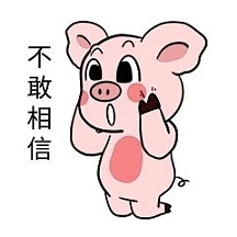 小猪不敢相信表情包