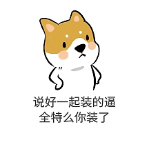 说好一起装的逼全特么你装了表情包