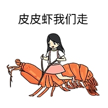 皮皮虾我们走女孩表情包