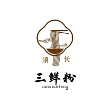 logo设计粉面三鲜粉产品头像