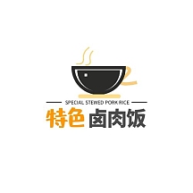 简约特色卤肉饭logo