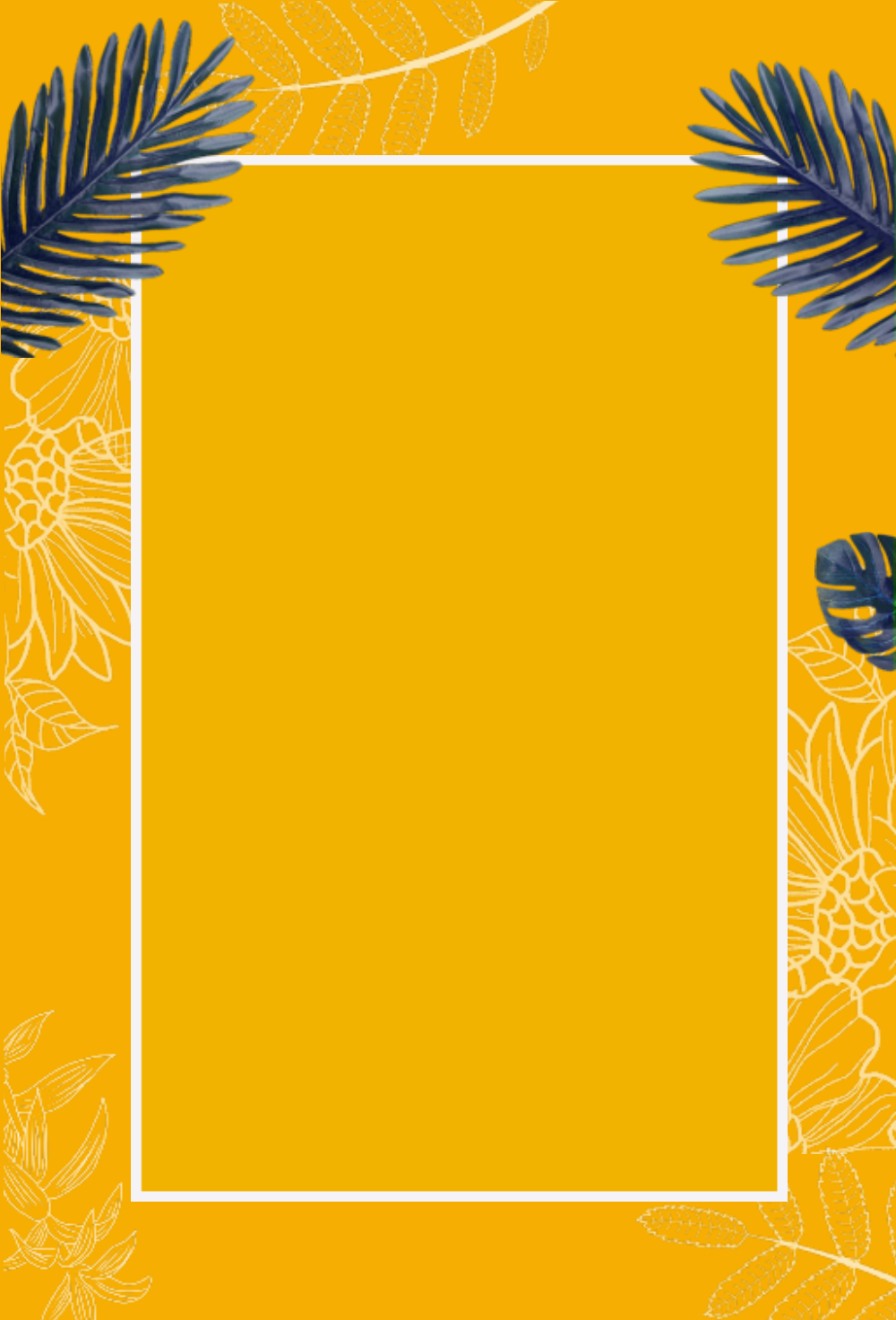 黄色简约创意海报背景