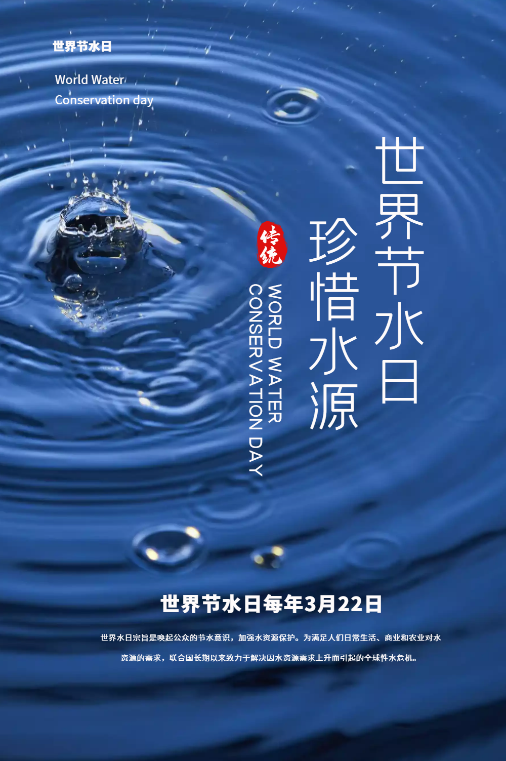 世界节水日海报
