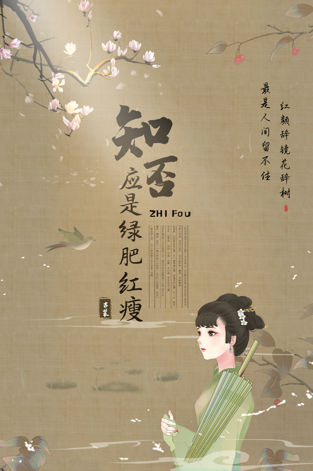 知否应是绿肥红瘦影视宣传海报