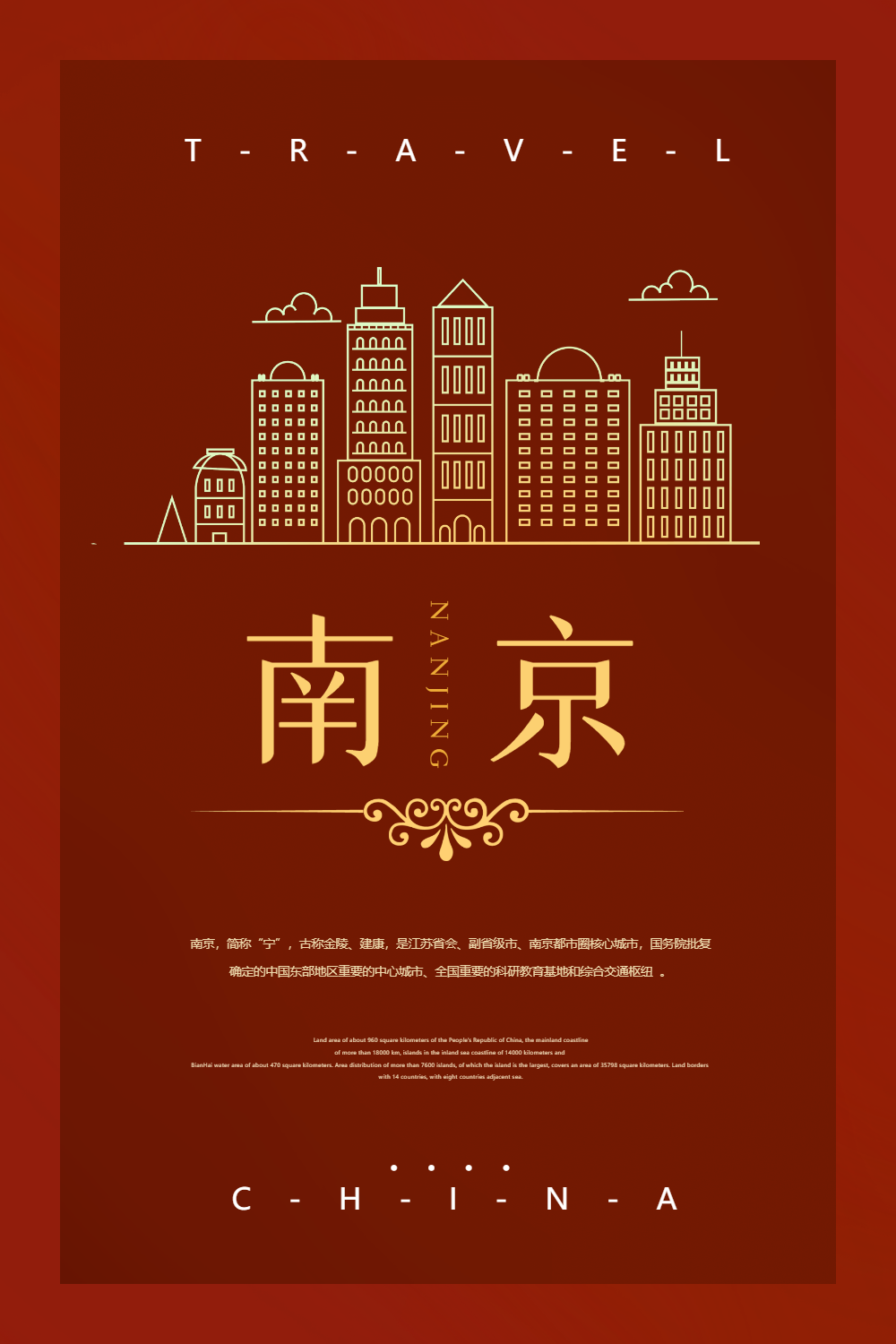 中国南京城市旅游海报